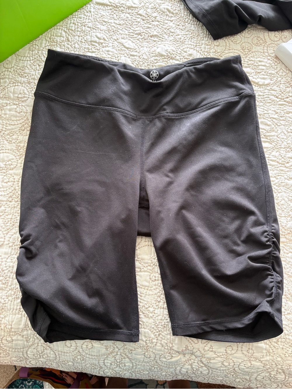 Gaiam Bike Shorts with Ruched sides